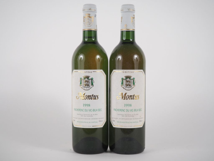 2 BOUTEILLES CHÂTEAU MONTUS PACHERENC DU VIC BILH - 1998