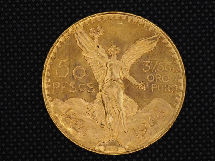 1 pièce de 50 pesos, or FRAIS ACHETEUR : 10 % HT   
