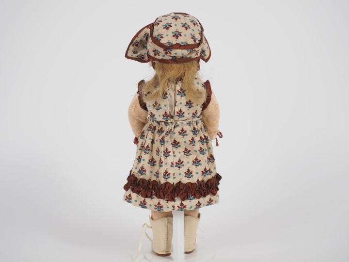 Poupée type Bleuette Jumeau, tête porcelaine moule jumeau bouche ouver