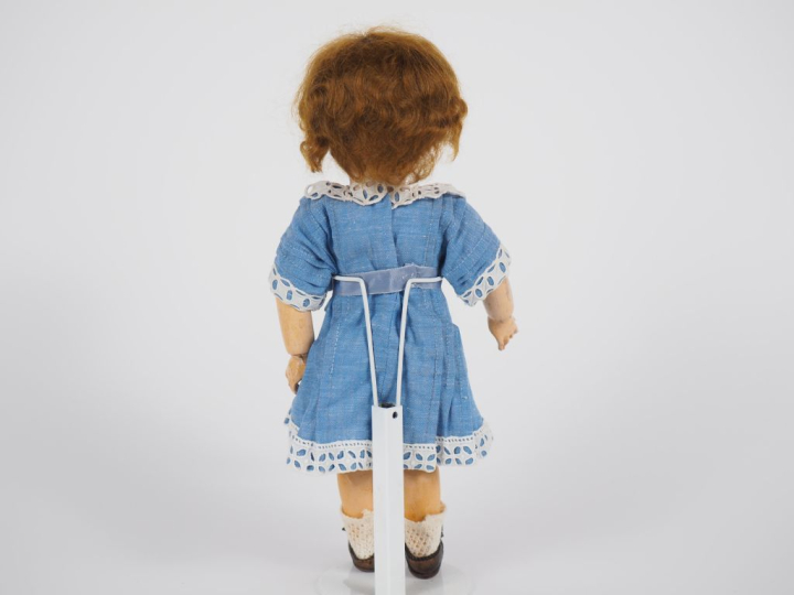Poupée type Bleuette Jumeau marqué 2 tête porcelaine bouche ouverte av
