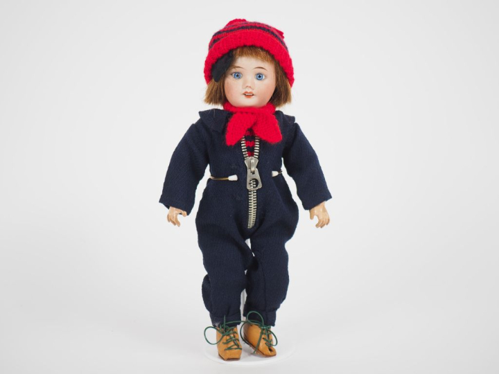 Poupée Bleuette SFBJ 60 8/0 tête porcelaine bouche ouverte les yeux so