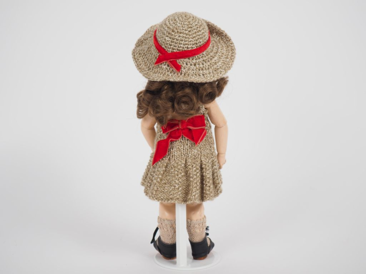 Poupée type Bleuette SFBJ moule 60 6/0 tête porcelaine bouche ouverte 