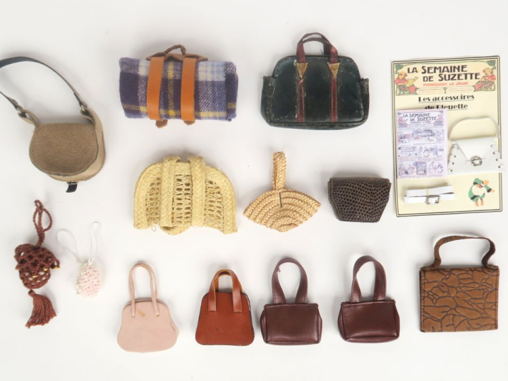 Lot de sac miniatures pour poupée Bleuette réédition et création 11 pi