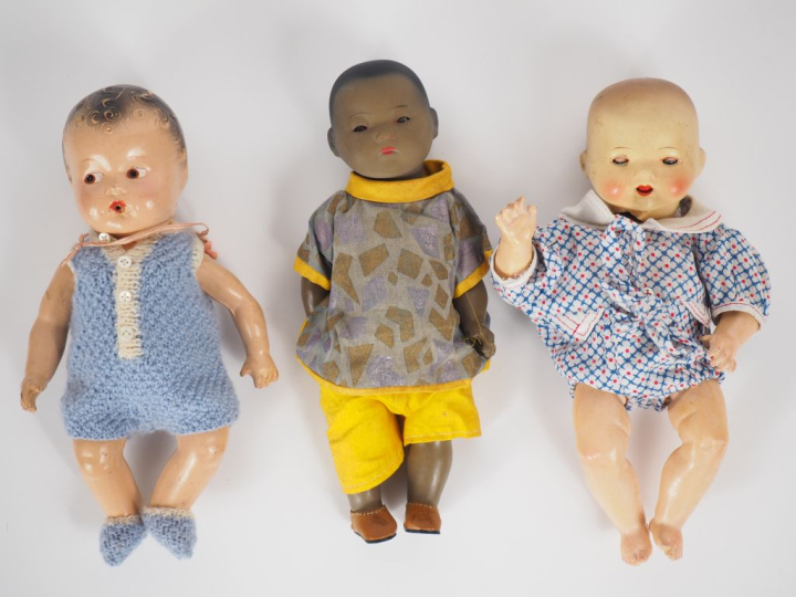 Lot de bébés de petite taille état d’usage dont bébé Armand Marseille 