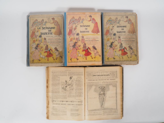 Vente aux enchères Gautier-Languereau la semaine de suzette année 1913 ET 1914 reliés 3 V