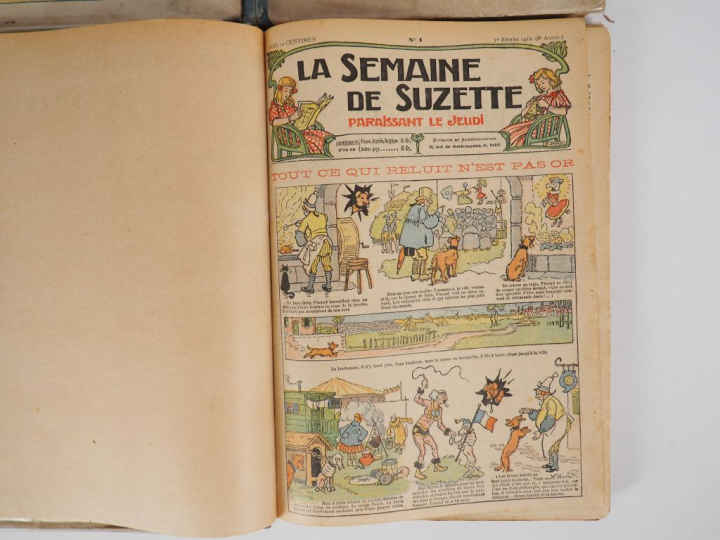 La Semaine de Suzette. 4 vol. Année 1911 et 1912