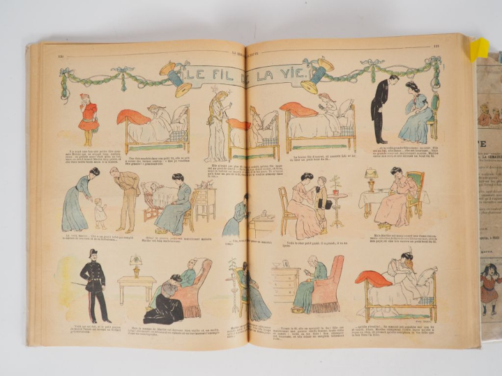 La Semaine de Suzette. 2 vol. Année 1906. Relié. Bel état dont relié …