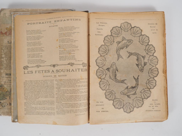 La Semaine de Suzette. 2 vol. Année 1907. Relié