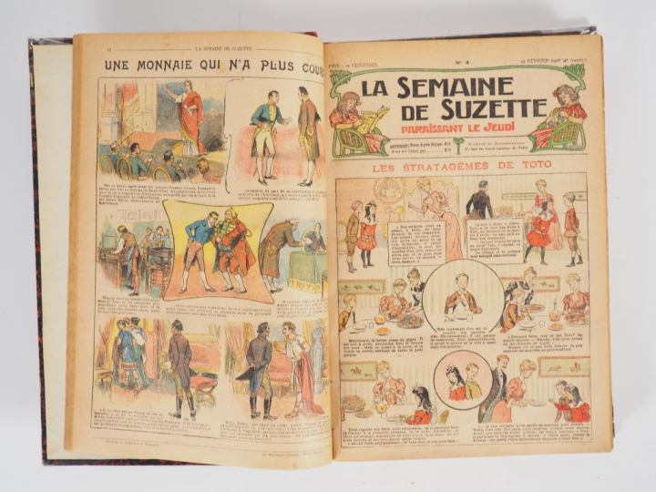 La Semaine de Suzette. 1 vol. Année 1908. Relié