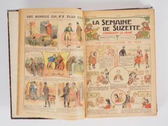 Vente aux enchères La Semaine de Suzette. 1 vol. Année 1908. Relié