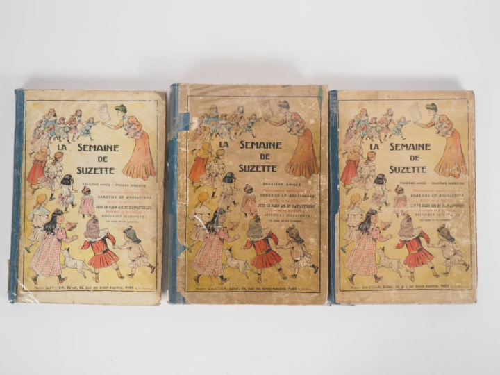 La Semaine de Suzette. 3 vol. Dont 1 vol relié année 1916 et 2 vol rel