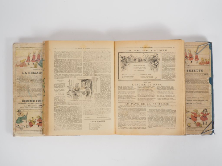 La Semaine de Suzette. 3 vol. Dont 1 vol relié année 1916 et 2 vol rel