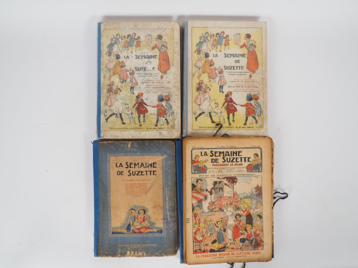 La Semaine de Suzette. 4 vol. 2 vol de l'année 1939, un … relié année 
