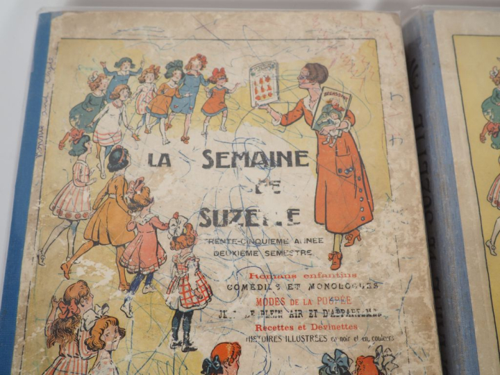 La Semaine de Suzette. 4 vol. 2 vol de l'année 1939, un … relié année 