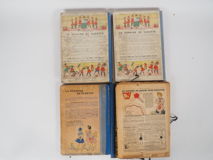 La Semaine de Suzette. 4 vol. 2 vol de l'année 1939, un … relié année 