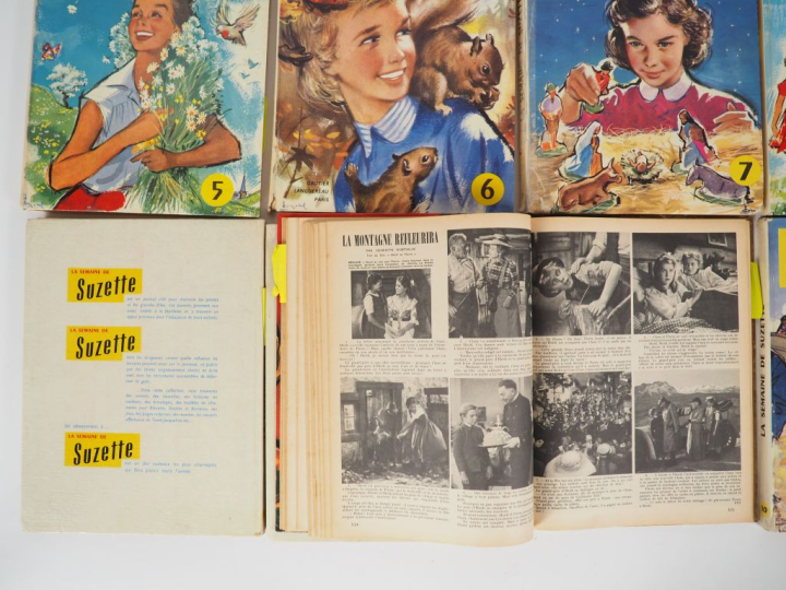 La Semaine de Suzette. 11 vol. De l'année 1956 à 1958.