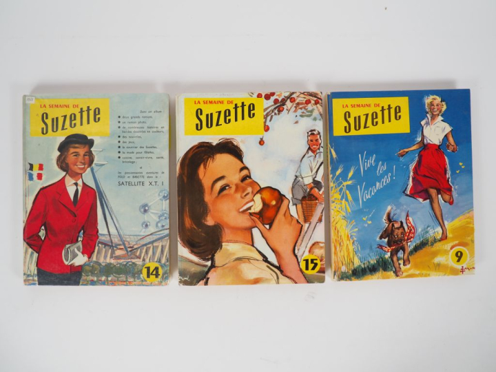 La Semaine de Suzette. 11 vol. De l'année 1956 à 1958.
