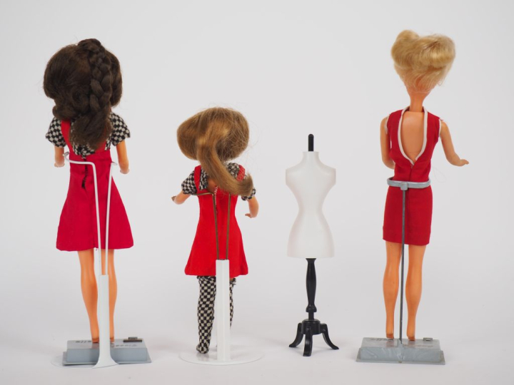 Lot de 3 poupées mannequins de marque Bella des années 60 dont Tressy 