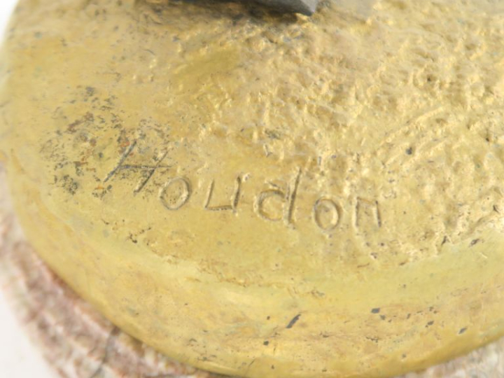 HOUDON (d'après). "Diane chasseresse" Sculpture en bronze à patine bru