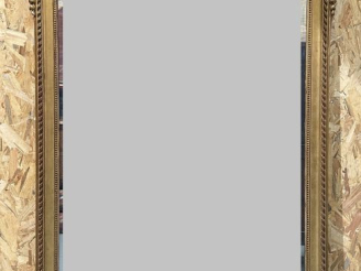 Vente aux enchères Glace de cheminée Napoléon III de style Louis XVI en bois et stuc doré