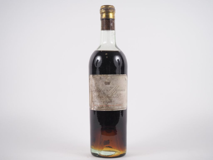 1 BOUTEILLE CHÂTEAU D'YQUEM 1er CCS SAUTERNES - 1923 - MEP/ES/CAPSULE 