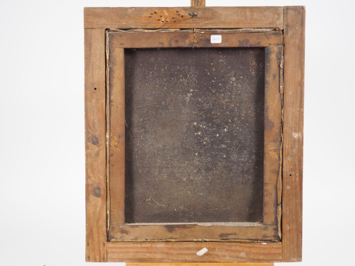 Ecole française XVIIIème. "Nature morte aux raisins, aux pêches et aux