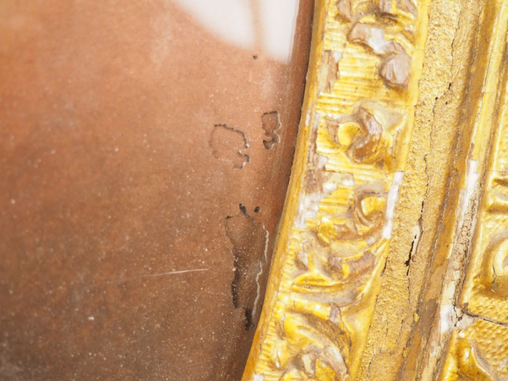 Ecole française XVIIIème. "Portrait de dame à la lecture". Pastel. Dim