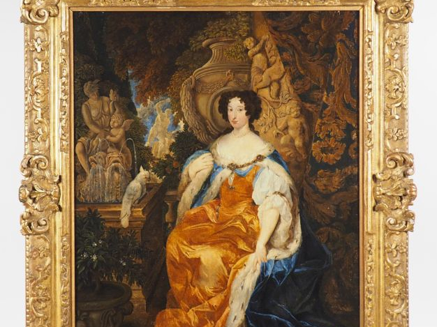 D'après Gaspar Netsher.  "portrait de la Reine Marie II d'Angleterre" 