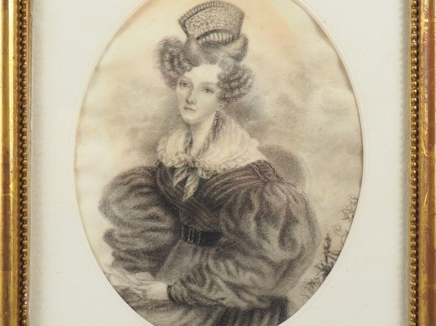 Ecole française XIXème. "portrait de Jacques Fréderique de Blonay" Des