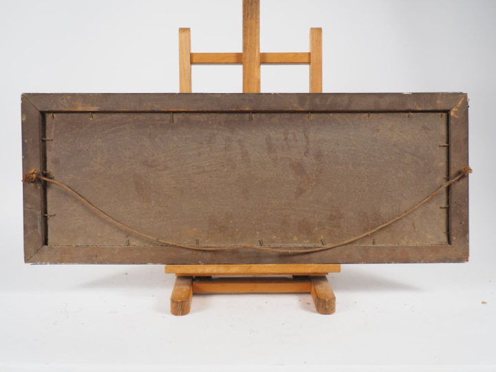 Ecole française début XXème. "Paysage breton". Huile sur carton. Dim. 