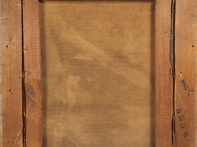 BELLI.  "portrait de Cyrano"  Huile sur toile, signée en haut à gauche