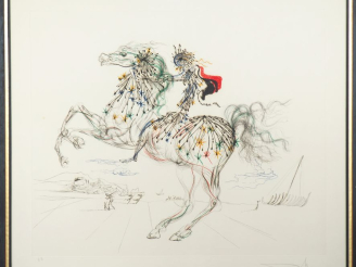 Vente aux enchères Salvador DALI. Epreuve d'artiste, signée en bas à droite. Dim. (à vue)