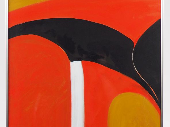 T'ANG HAYWEN "composition" Monotype polychrome  Dim. 69 x 49 cm
