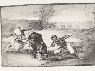 Vente aux enchères GOYA (Fr.).	LA TAUROMACHIE. Présentation et traduction de Pierre Gassi
