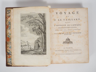 Vente aux enchères LE VAILLANT (François). VOYAGE DE F. LE VAILLANT, dans l'intérieur de 