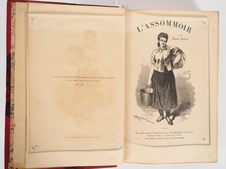 ZOLA (Émile). L’ASSOMMOIR. Paris, Marpon et Flammarion, [1878]. Grand 