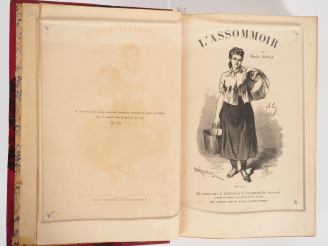 Vente aux enchères ZOLA (Émile). L’ASSOMMOIR. Paris, Marpon et Flammarion, [1878]. Grand 