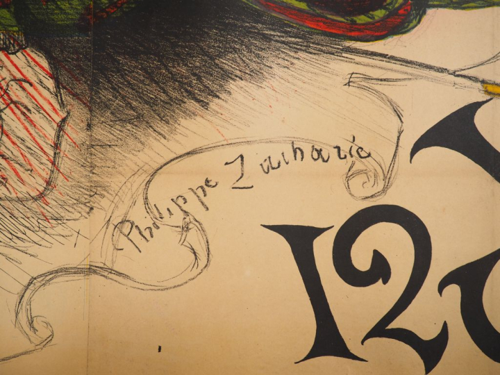 Philippe LACHARIE. "Ville de Rouen, cortège historique". Affiche entoi