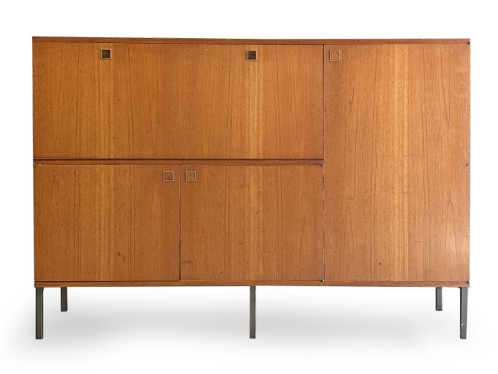 Louis PAOLOZZI pour Monopoly. Buffet fin des années 60 à 5 modules, pi