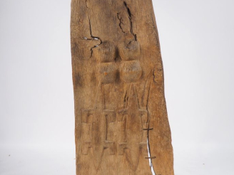 Vente aux enchères Porte Dogon, Mali Bois à patine naturelle, restauration locale H. 152 