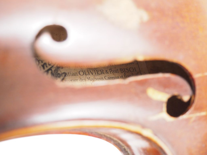 Joli violon 	de l'atelier Olivier et Bish à Mirecourt en 1928 portant 