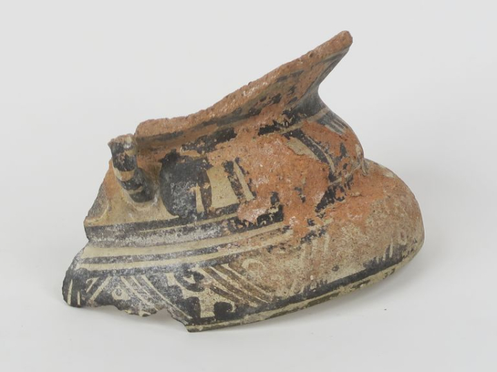 Buste de figurine précolombienne en terre cuite. Culture Tulato (Tumac