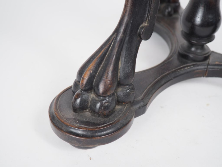 Tabouret Napoléon III, assise tournante en forme de coquille, piétemen