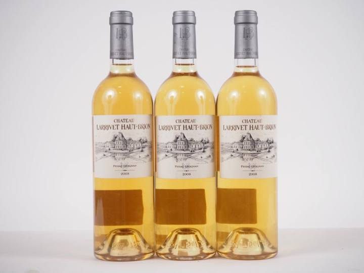 3 BOUTEILLES CHÂTEAU LARRIVET HAUT BRION GRAVES - 2008 