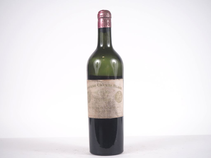 1 BOUTEILLE CHEVAL BLANC 1er GCC ST ÉMILION - 1922 - VIDANGE/COULEUR C