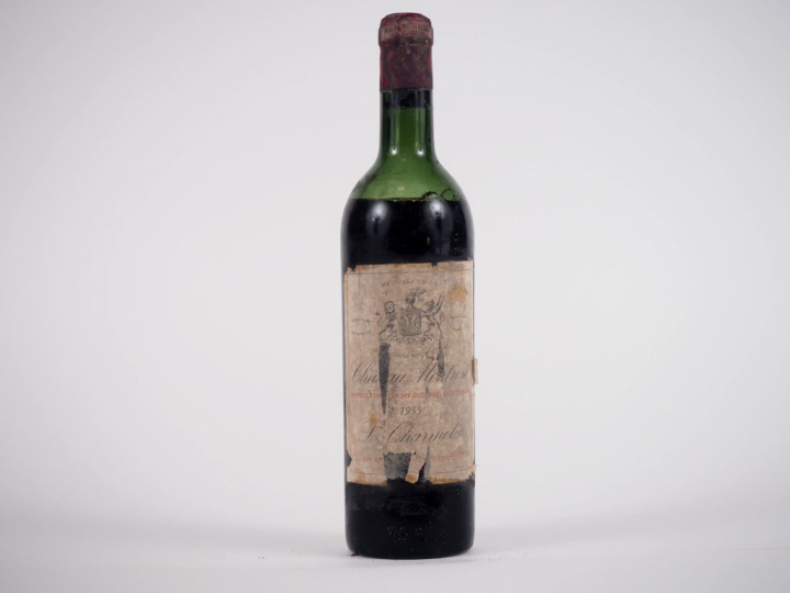 1 BOUTEILLE CHATEAU MONTROSE GCC ST ESTÈPHE - 1955 - BEP/ETS/ETA