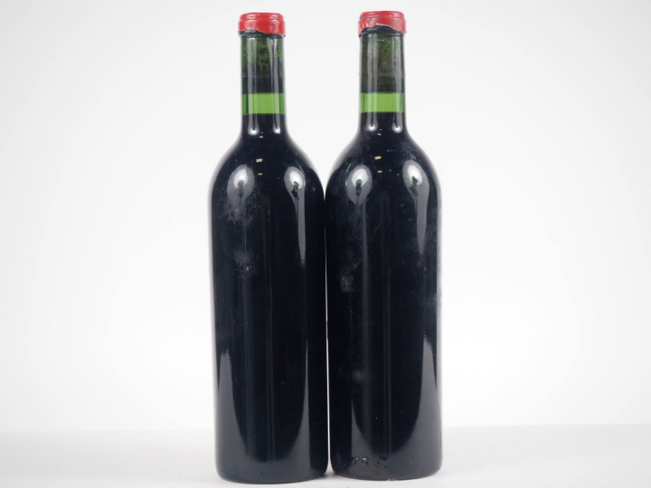 2 BOUTEILLES CHÂTEAU L'ÉVANGILE POMEROL - 1957 - TRÈS BONS NIVEAUX/SE/