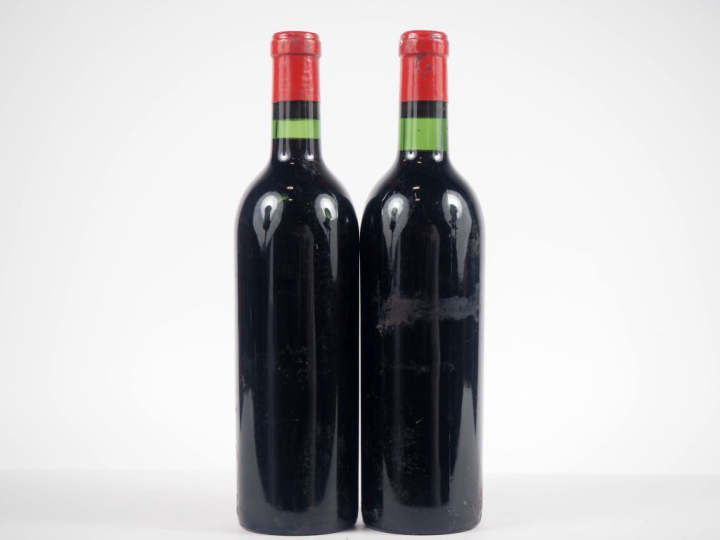 2 BOUTEILLES CHÂTEAU L'ÉVANGILE POMEROL - 1957 - 1 TRÈS BON NIVEAU/1 B
