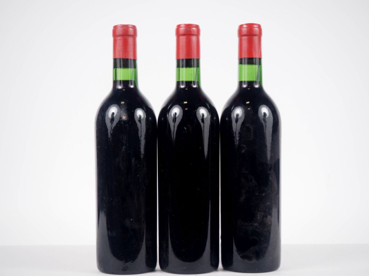3 BOUTEILLES PORTAIL ROUGE GRAVES - 1967 - TRÈS BONS NIVEAUX/SE/BOUCHO