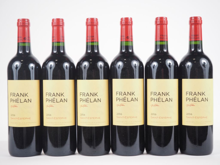 6 BOUTEILLES FRANK PHÉLAN ST ESTÈPHE - 2016 